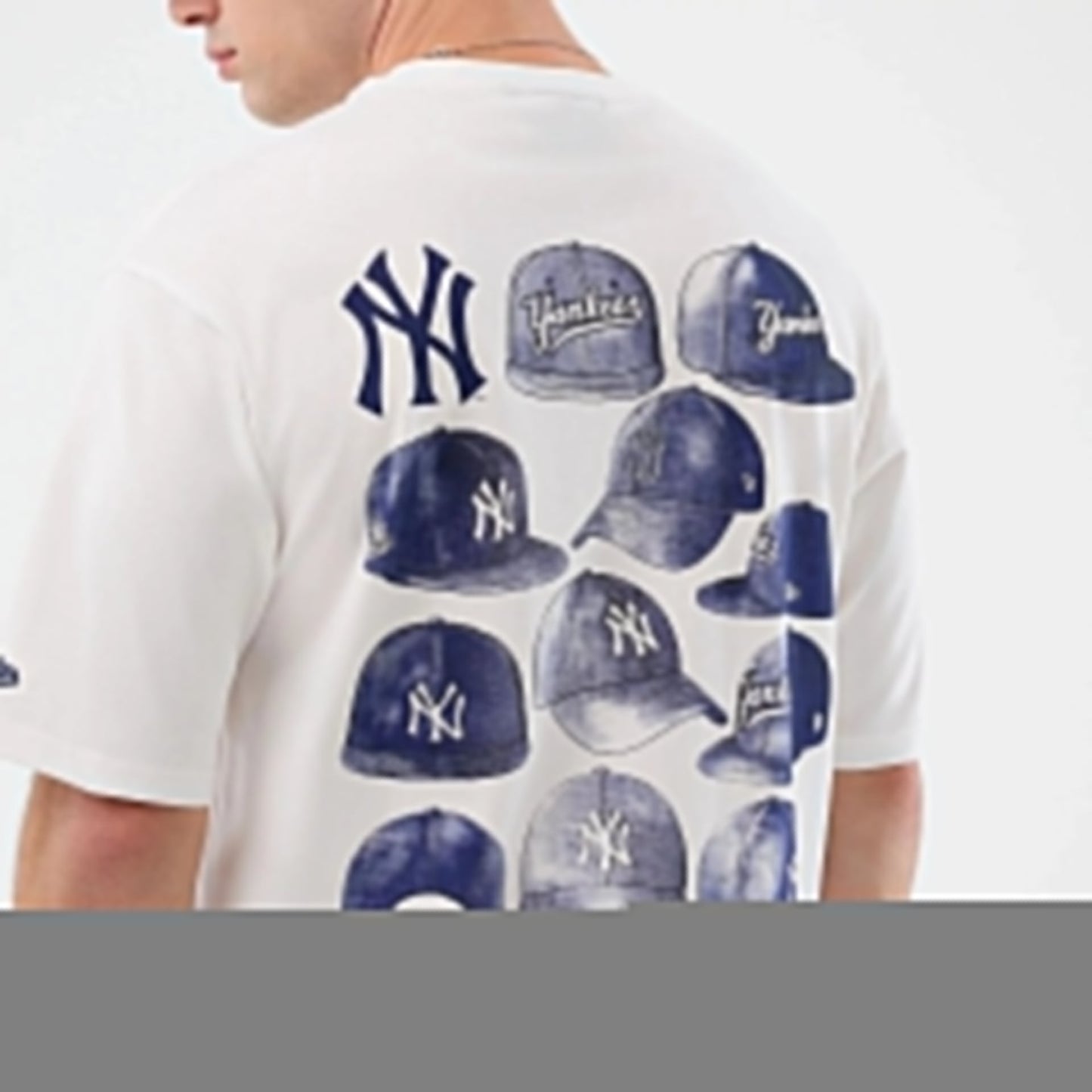 New York Yankees MLB Cap Graphic Tee New Era White